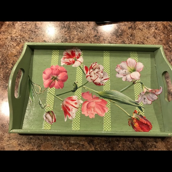 Fitz & Floyd wood tray